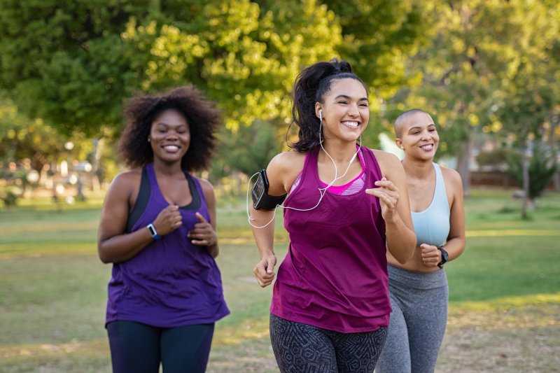 Women exercising